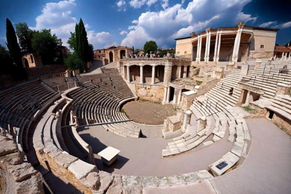 De ruïnes van het Romeinse theater foto