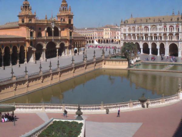 panoramische foto van Sevilla