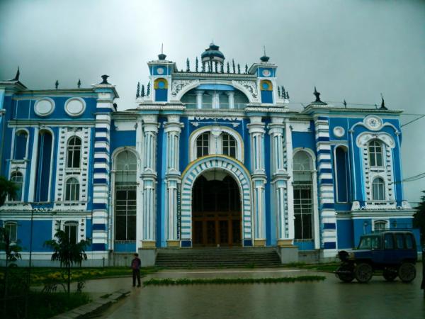 Het gebouw van het station van Stavropol foto