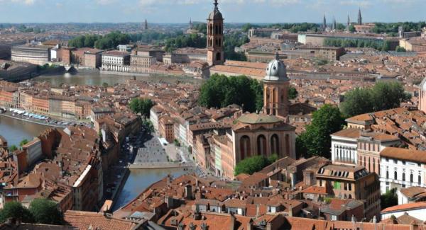 Panoramische foto van Toulouse