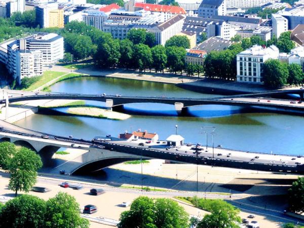 Panoramische foto van Vilnius