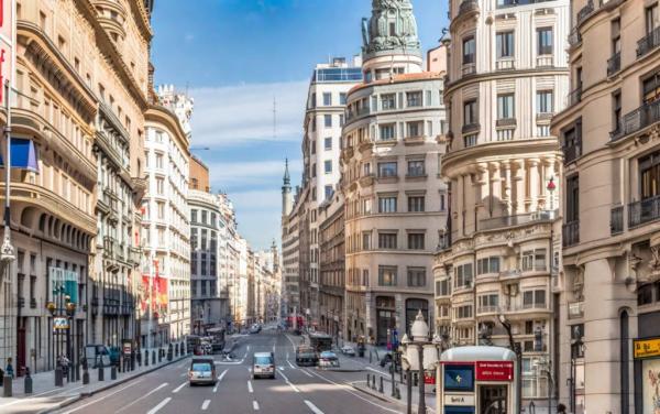 Panoramische foto van Madrid