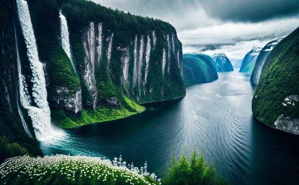 Geiranger fjord foto