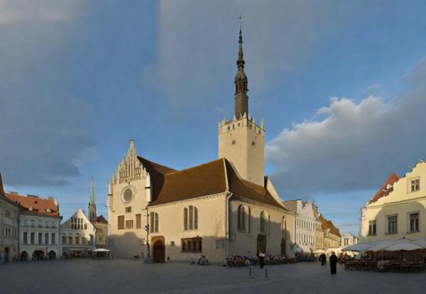 Foto van het stadhuis van Tallinn