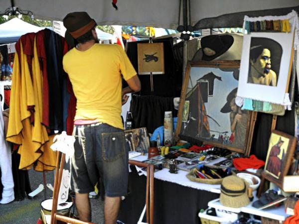 kanzlay straat vlooienmarkt foto